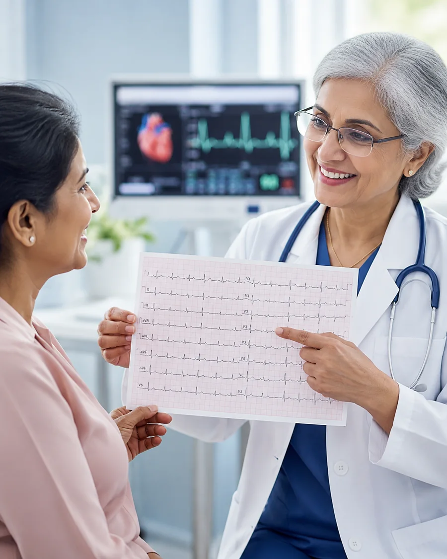 Consulto cardiologico con elettrocardiogramma