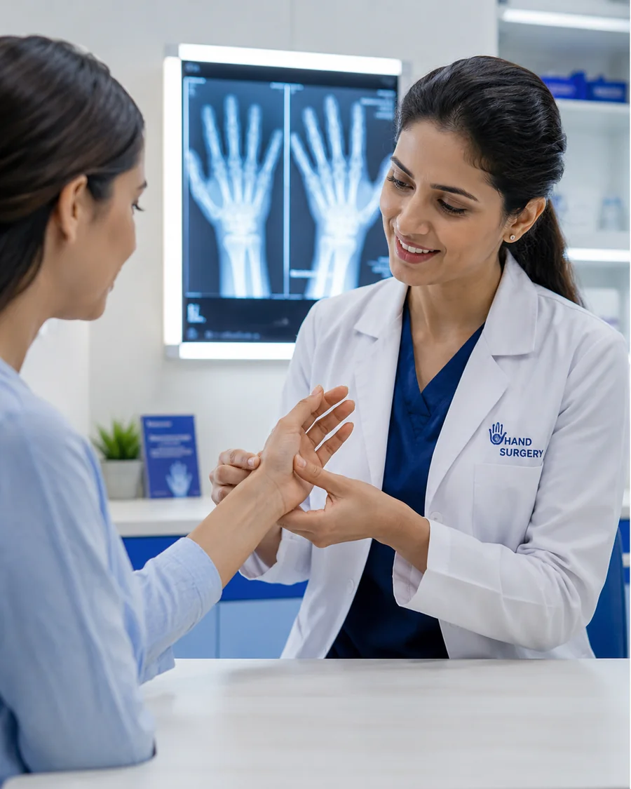 Valutazione specialistica della mano
