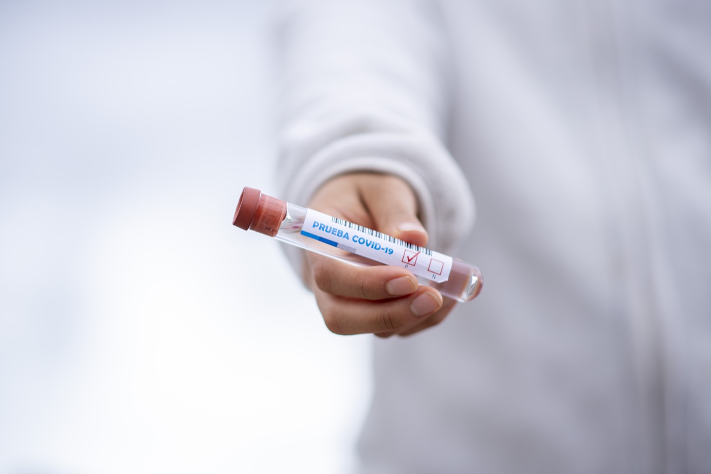 Medical test sample in a clinical setting